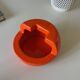 Vintage orange ashtray