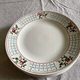 Flat plates Sarreguemines model Christiane