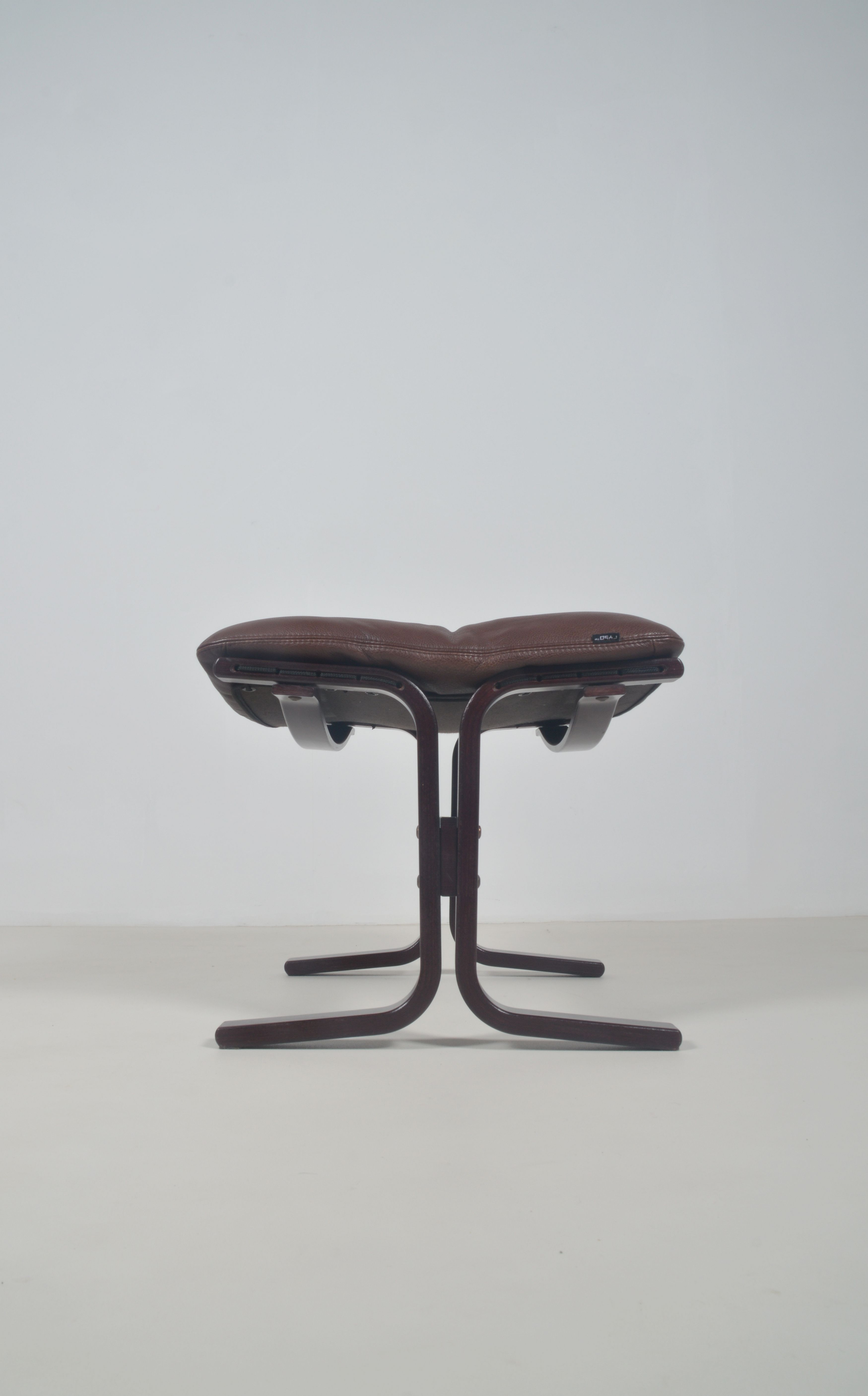 Norwegian lounge chair with ottoman designed by Ingmar Relling, 1960s