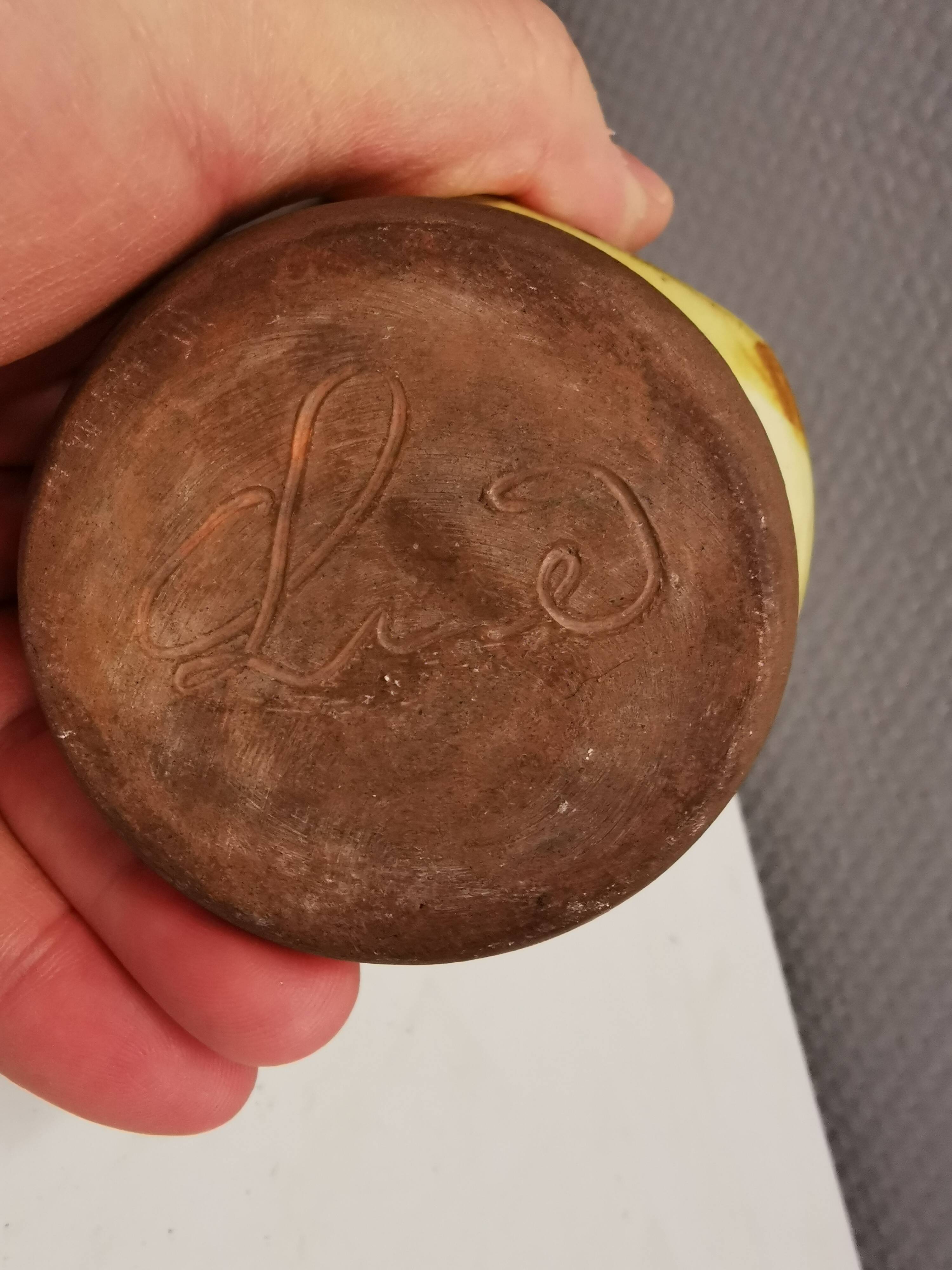 Small, beautiful vase in stoneware. Danish from the 1960s and made by Inge Lise Eder.