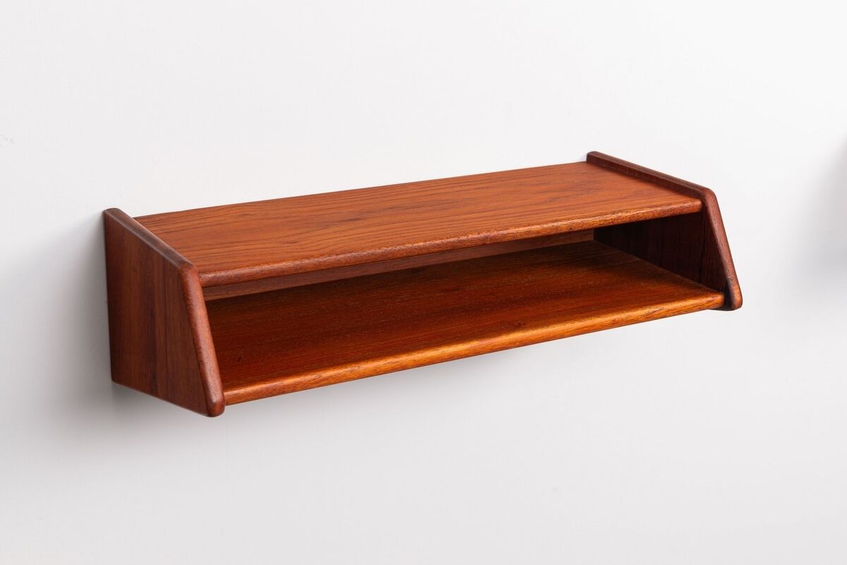 Aksel Kjersgaard floating nightstands No 24 in teak Odder Denmark 1960