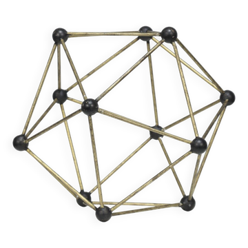 Sculpture modèle Atomium fait main, Belgique, années 1960
