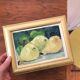 Pear still life painting