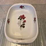 Plat Vintage de Sarreguemines Pyroblan pour le Four