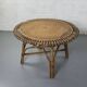 Table basse soleil en rotin
