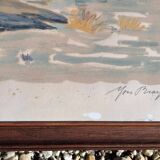 Yves Brayer Lithograph Herd of Horses in Camargue