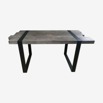 Industrial table 160. cm grey oak