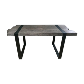 Industrial table 160. cm grey oak