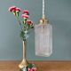 Vintage glass globe table lamp or portable lamp