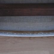 Chaise en skaï blanc des années 60-70