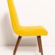 Mustard yellow wool chair from the 20th century, Rajmund Hałas, Europe, 1960s