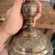Antique Silver-Plated Candle Holder Torch, Louis XV Style, Table Decoration
