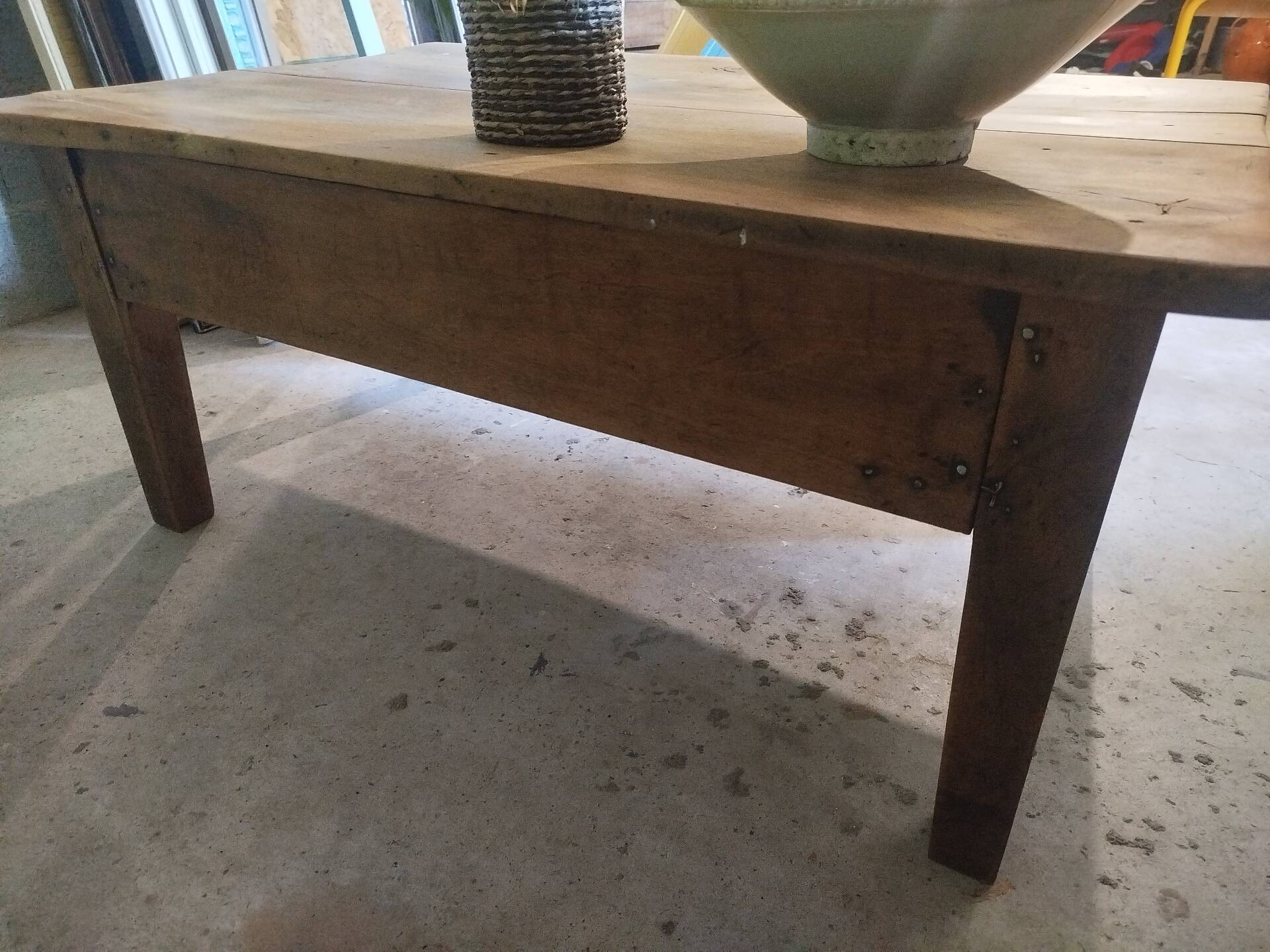 Table basse de ferme ancienne