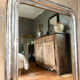 Miroir Louis-Philippe ancien argenté XIXème