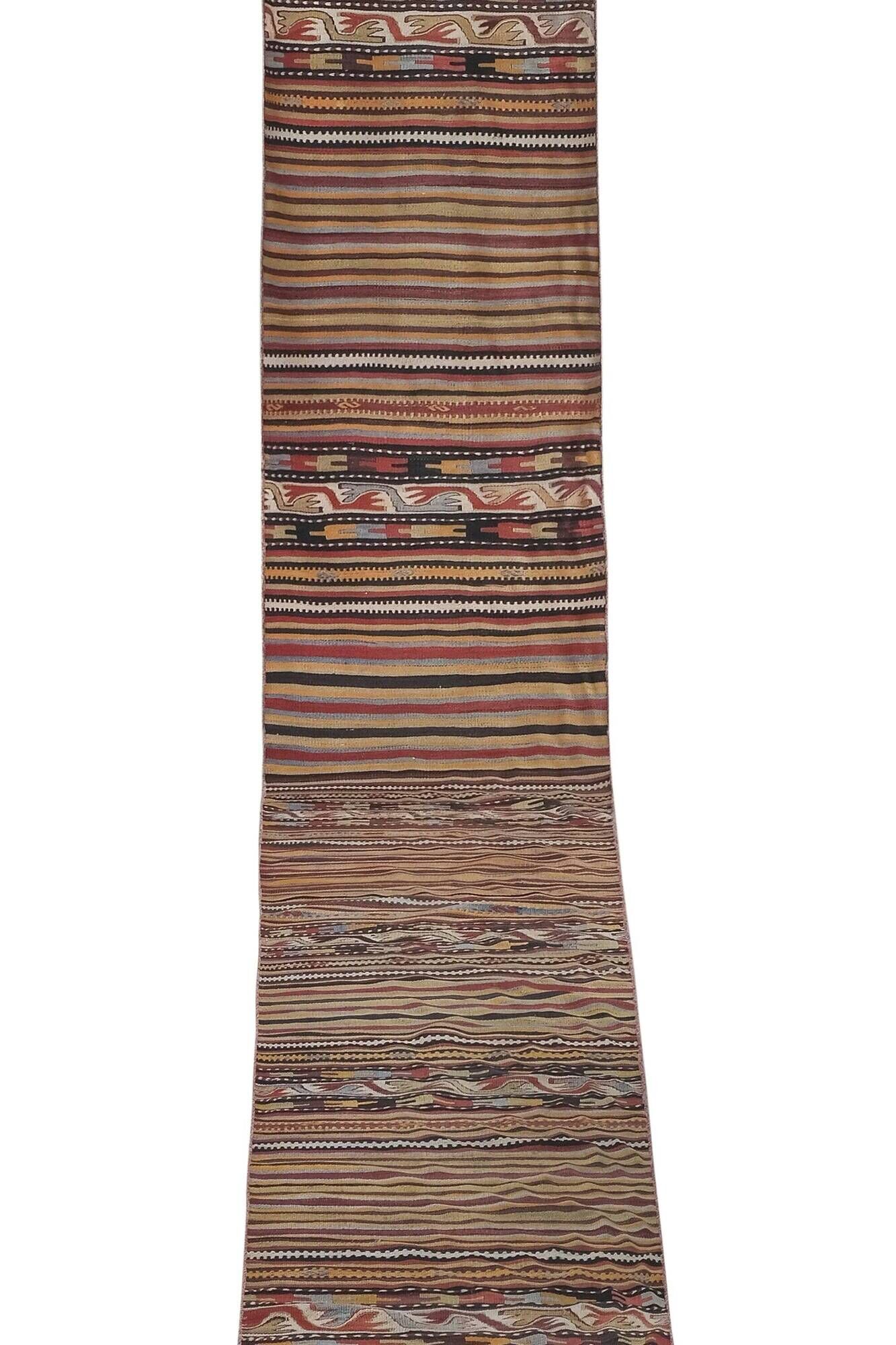Tapis de couloir turc vintage