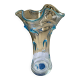 Blown glass flower vase.