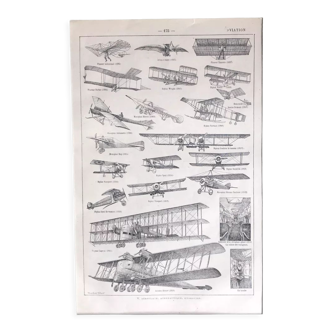 Planche originale avions