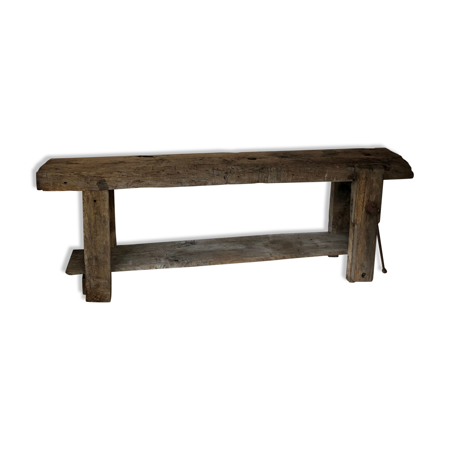 Oak carpenter's workbench