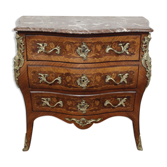 Napoleon III-era dresser in marquetry
