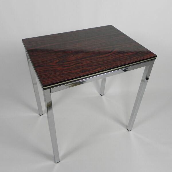 Table basse en formica et métal chromé, 1960s