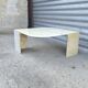 Table basse oeil italienne en marbre onyx, 1970