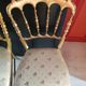 Set of 3 gilded chairs in Napoleon III style - Stamped Faubourg Saint Antoine