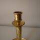 Brass candle holder, twisted effect