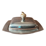 Vintage metal butter dish
