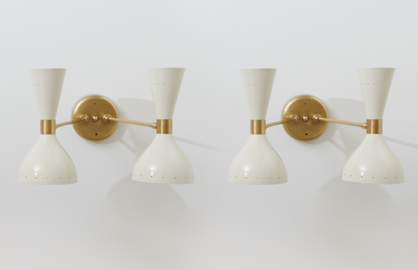 Applique murale double