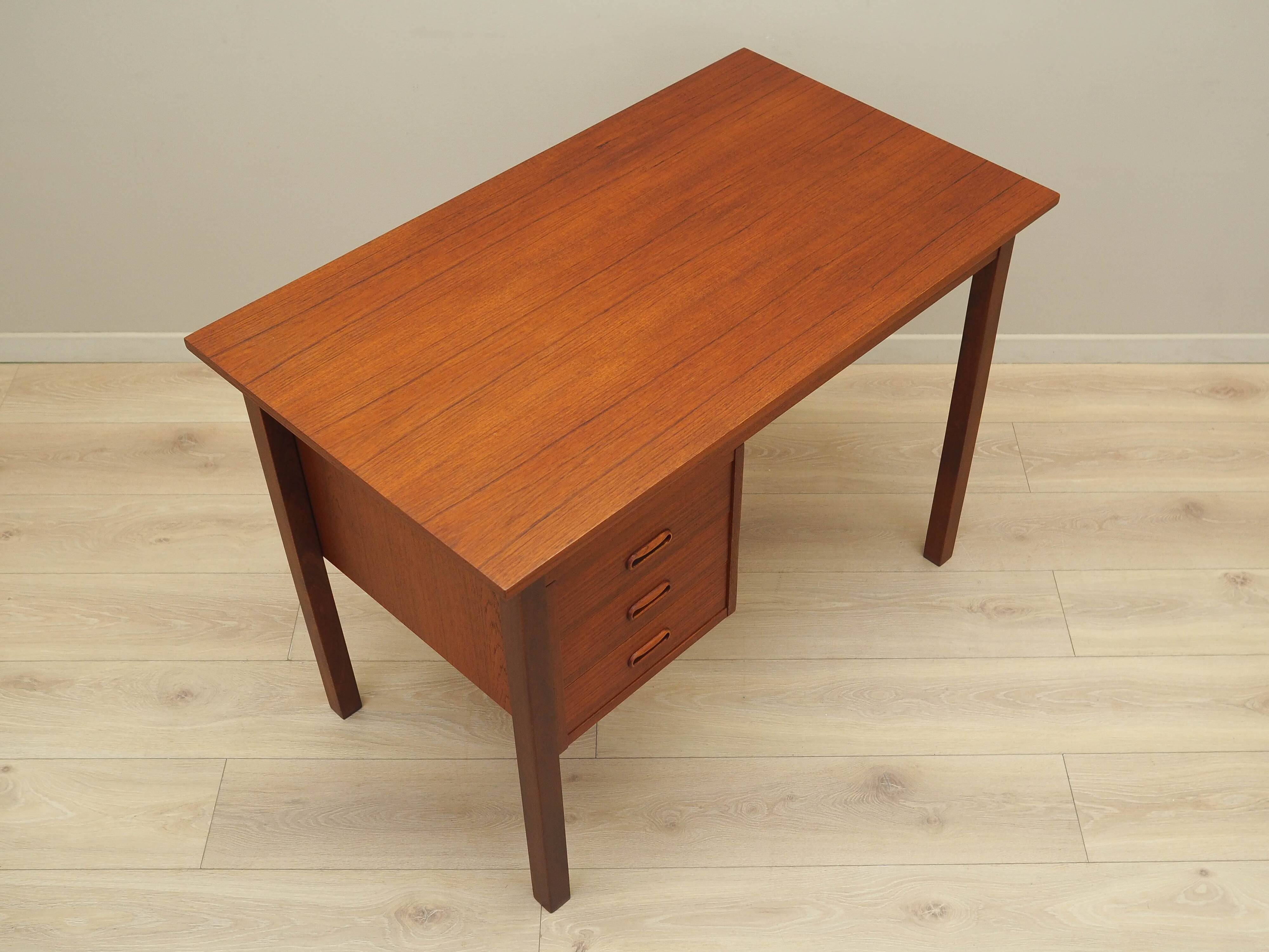 Teak desk, Danish design, 1970s, production: Denmark
