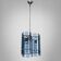 Suspended glass faceted