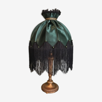 Victorian style lamp with fringes