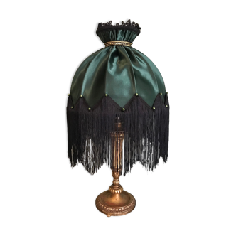 Lampe style victorien à franges