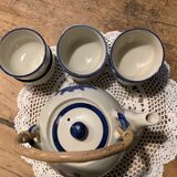 Teapot and 6 bowls