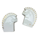 Pair of ceramic squirrels from Limoges signed Rys