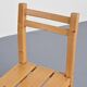 Set of four solid pine chairs by Maison Regain.