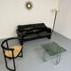 Canapé maralunga design design Vico MAGISTRETTI Cassina en cuir noir