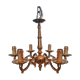 Louis XV-style bronze chandelier - Rococo - 6 branches