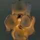 Gino Vistosi Murano glass chandelier with glass discs