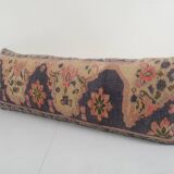 Turkish blue oversize carpet pillow