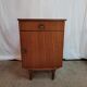 Bedside wood veneered, compass feet