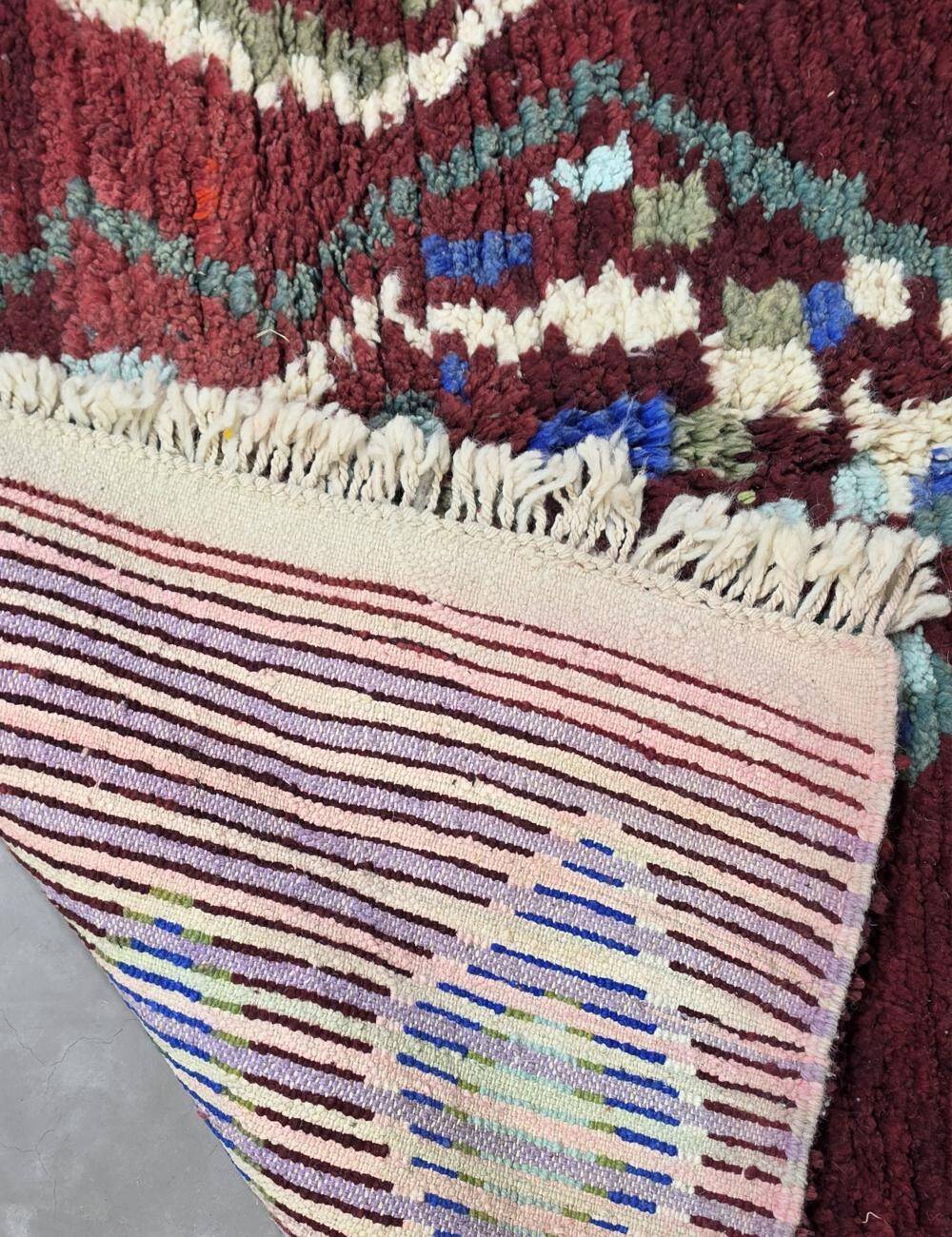 Red Berber Rug - 260 x 181 cm