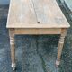 19th-century Louis XVI solid oak farmhouse table, 140cm.