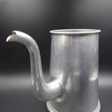 Old aluminum coffee maker -red cove - around 1930