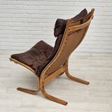 1970’s, Norwegian design, "Siesta" lounge chair by Ingmar Relling, leather, bentwood.