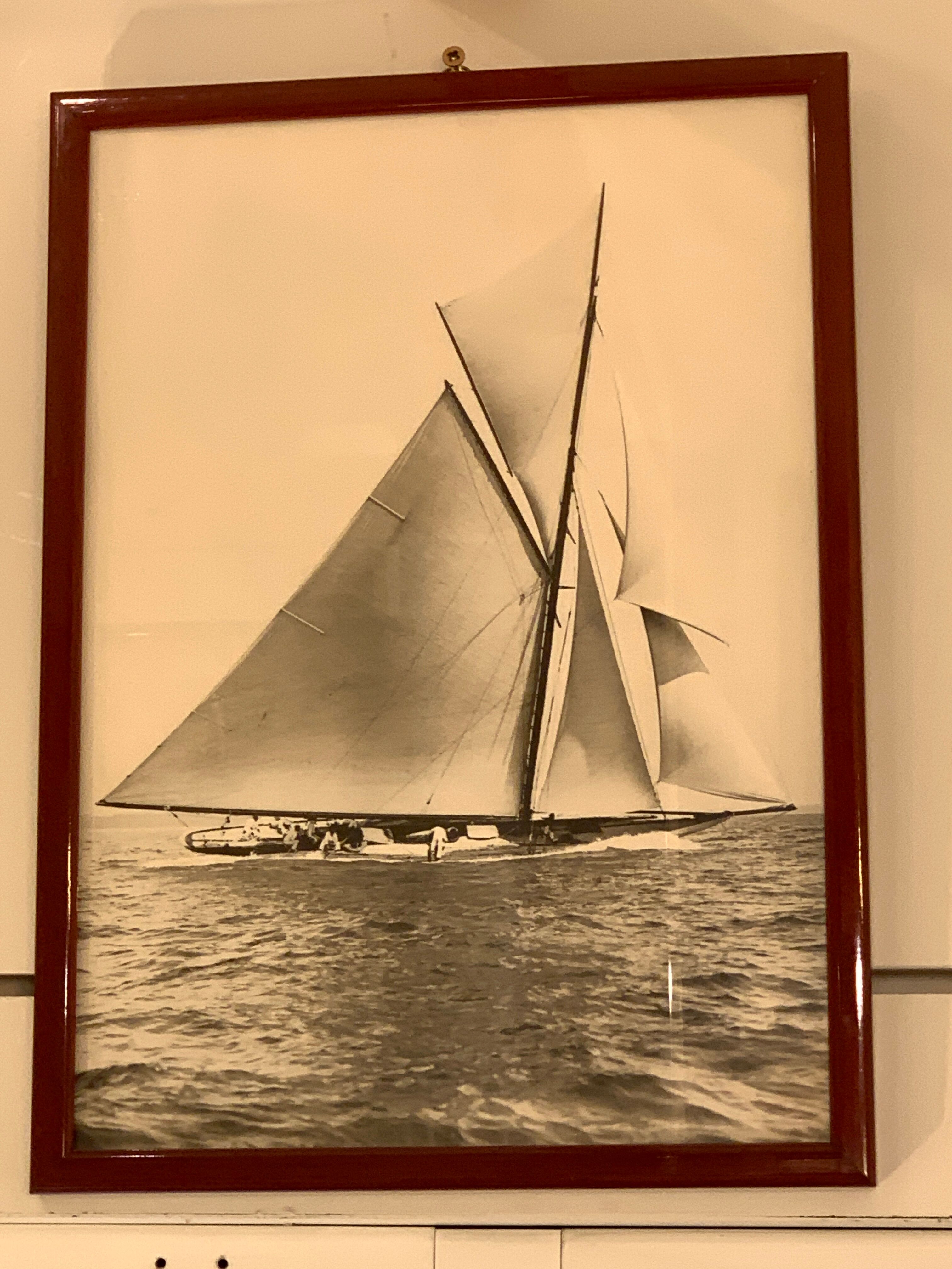Photographie encadrée thème du voilier