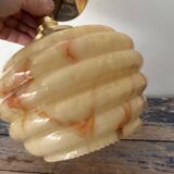 Wall light in marbled opaline