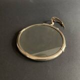 1940s Art Deco Double Sided Brass Round Wall Mirror
