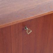 Vintage Scandinavian drop-leaf table in teak wood.