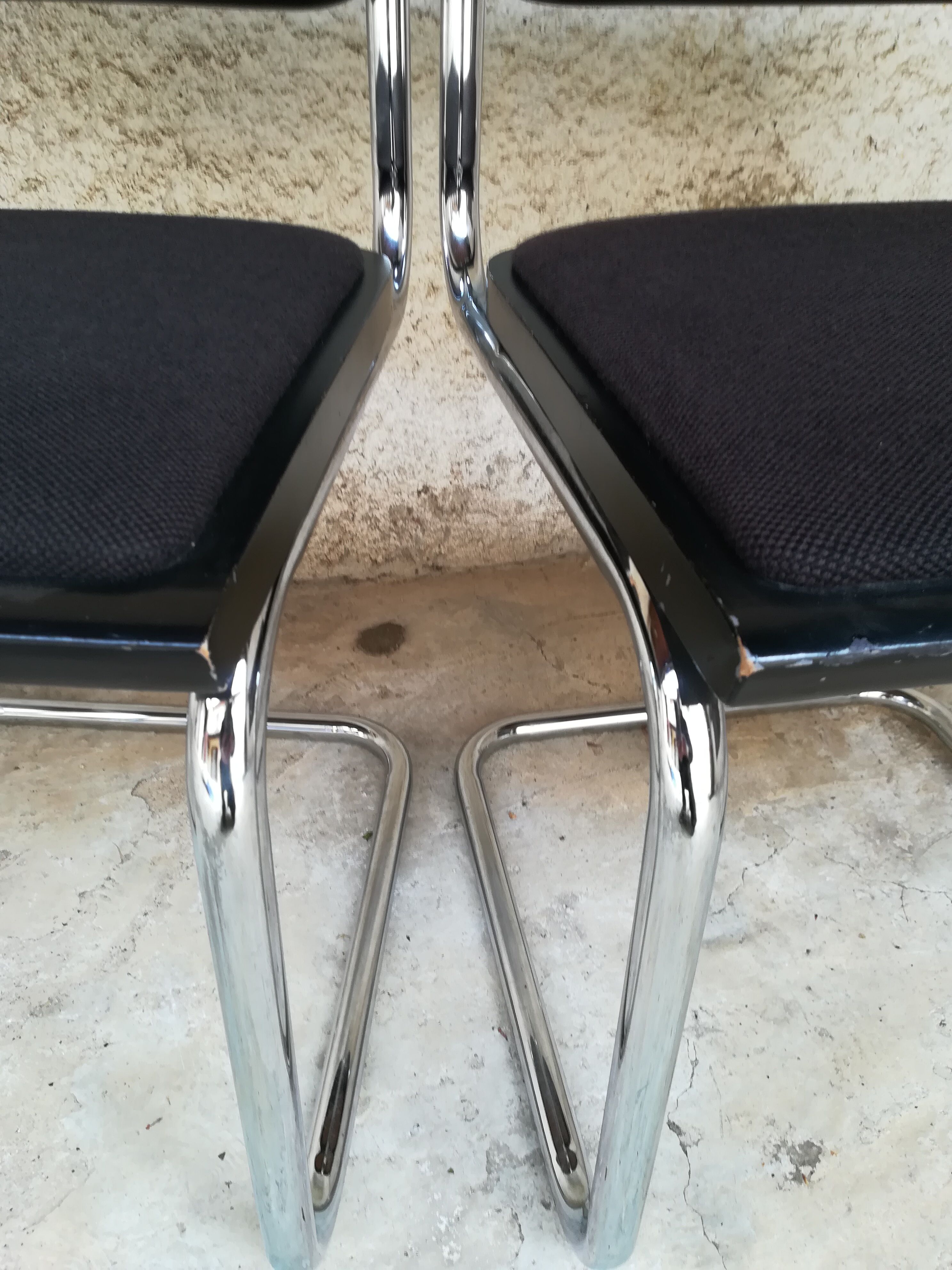 Cesca b32 chairs by Marcel Breuer
